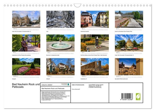 Wandkalender bad nauheim - wandkalender, 2027