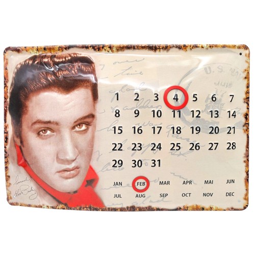 Blechschild elvis presley - blechschild,
