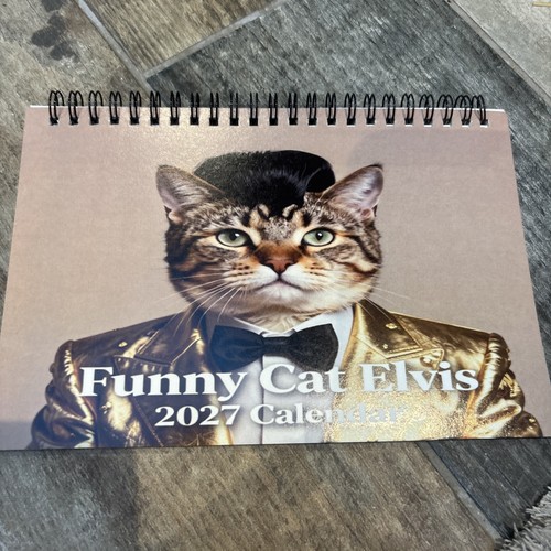 Funny cat elvis calendar 2027 - funny,