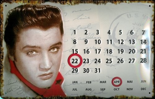 Blechschild elvis presley - blechschild,